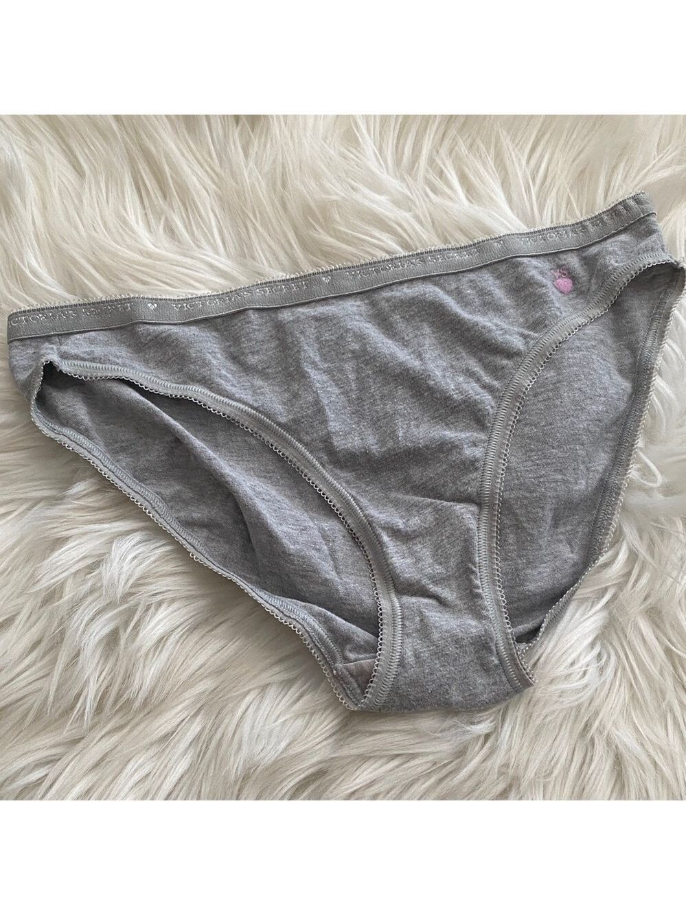 Victoria’s Secret Gray Cotton Bikini Panties